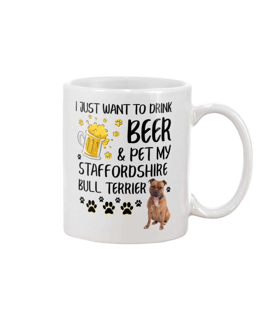 Staffie and Beer 0610 Mug