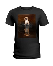 Puggle Reflection Mug 1312 Ladies T-Shirt thumbnail
