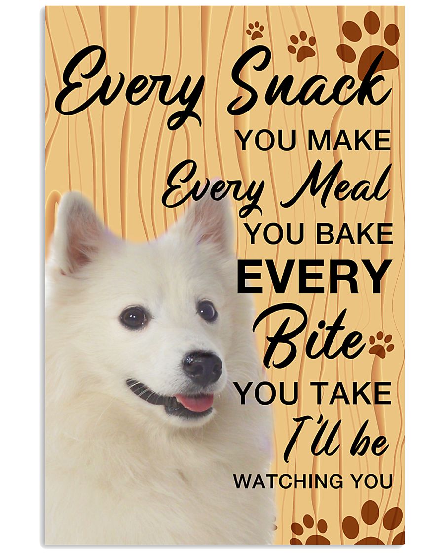 American Eskimo Dog Watching You 11x17 Poster