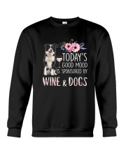 Border collie and wine 1009 Crewneck Sweatshirt thumbnail