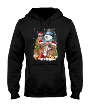 Staffie around snowman 0910 Hooded Sweatshirt thumbnail