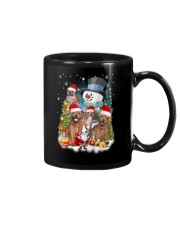 Staffie around snowman 0910 Mug thumbnail