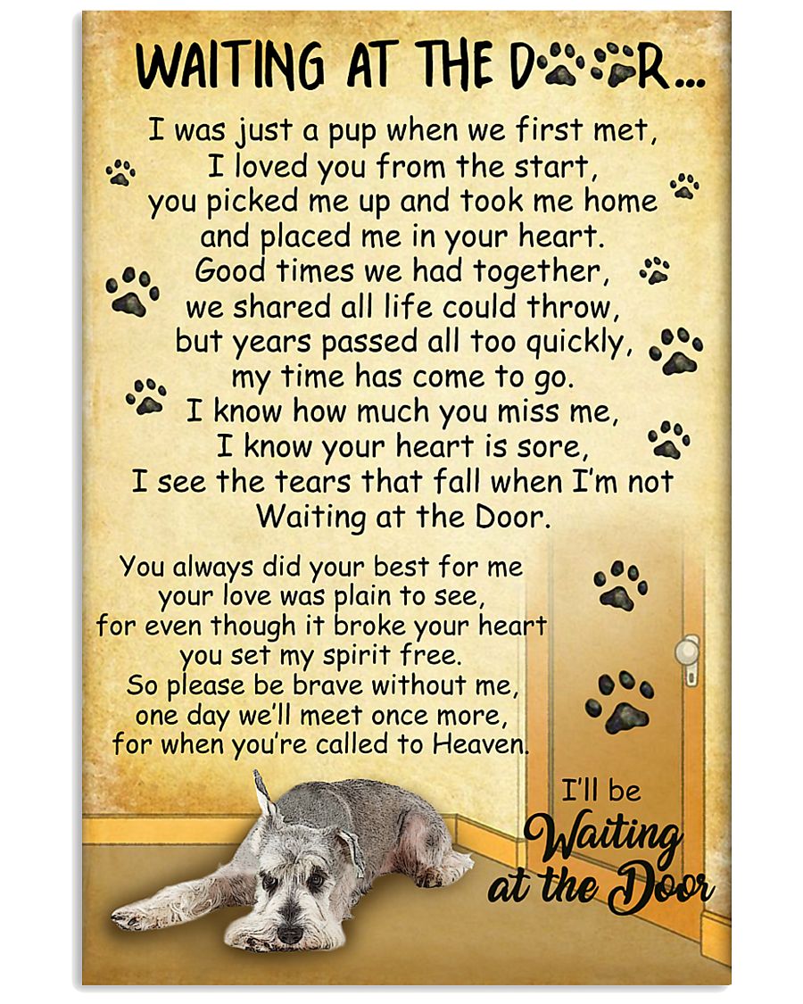 Miniature Schnauzer Waiting Poster 2301 11x17 Poster