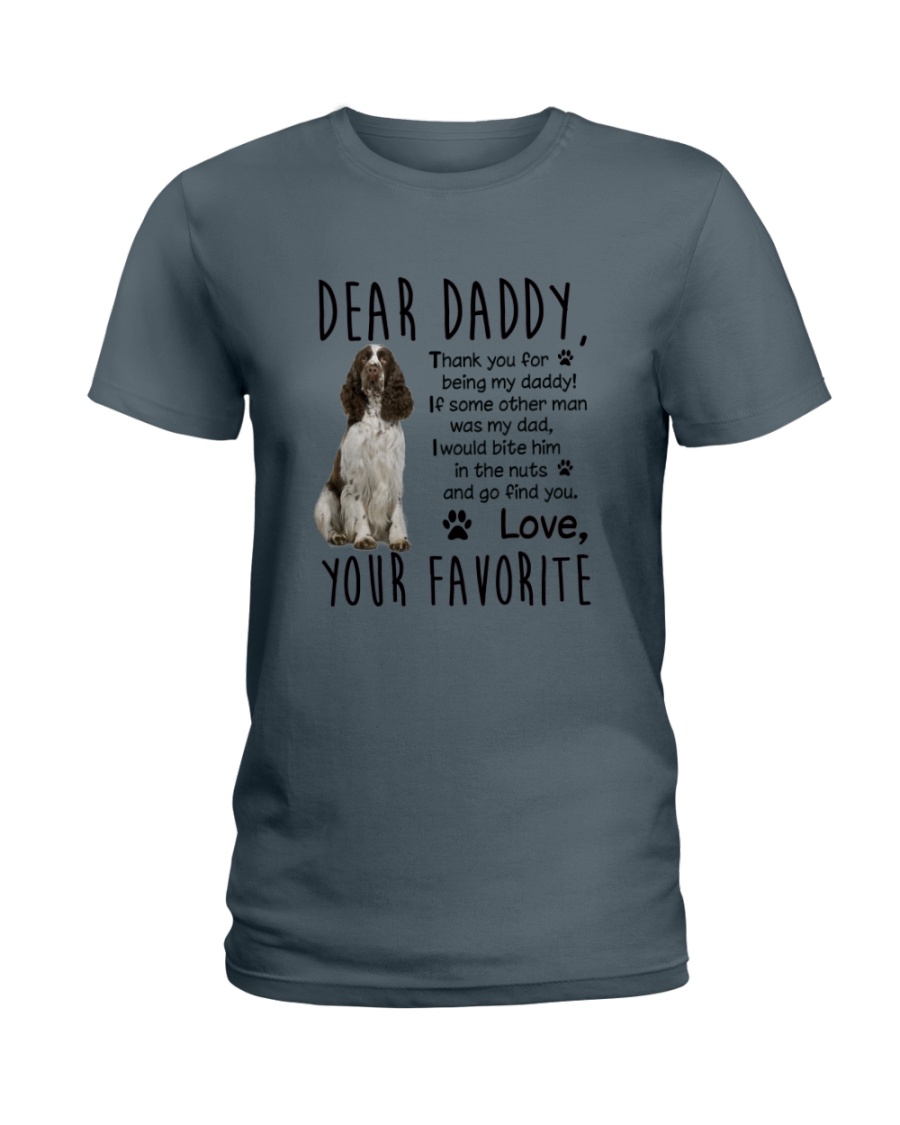 ENGLISH SPRINGER SPANIEL DADDY MUG 1905 Ladies T-Shirt