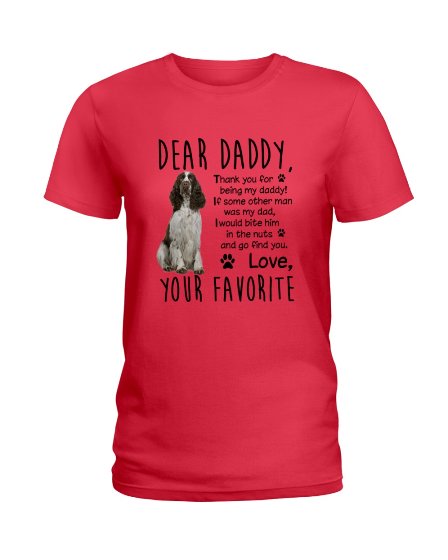 ENGLISH SPRINGER SPANIEL DADDY MUG 1905 Ladies T-Shirt