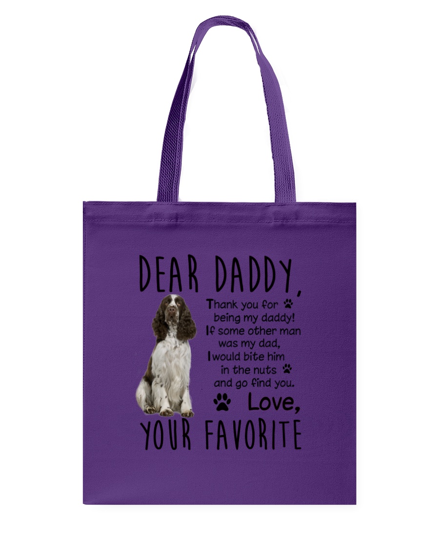 ENGLISH SPRINGER SPANIEL DADDY MUG 1905 Tote Bag