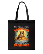 Dachshund And Halloween Tote Bag thumbnail