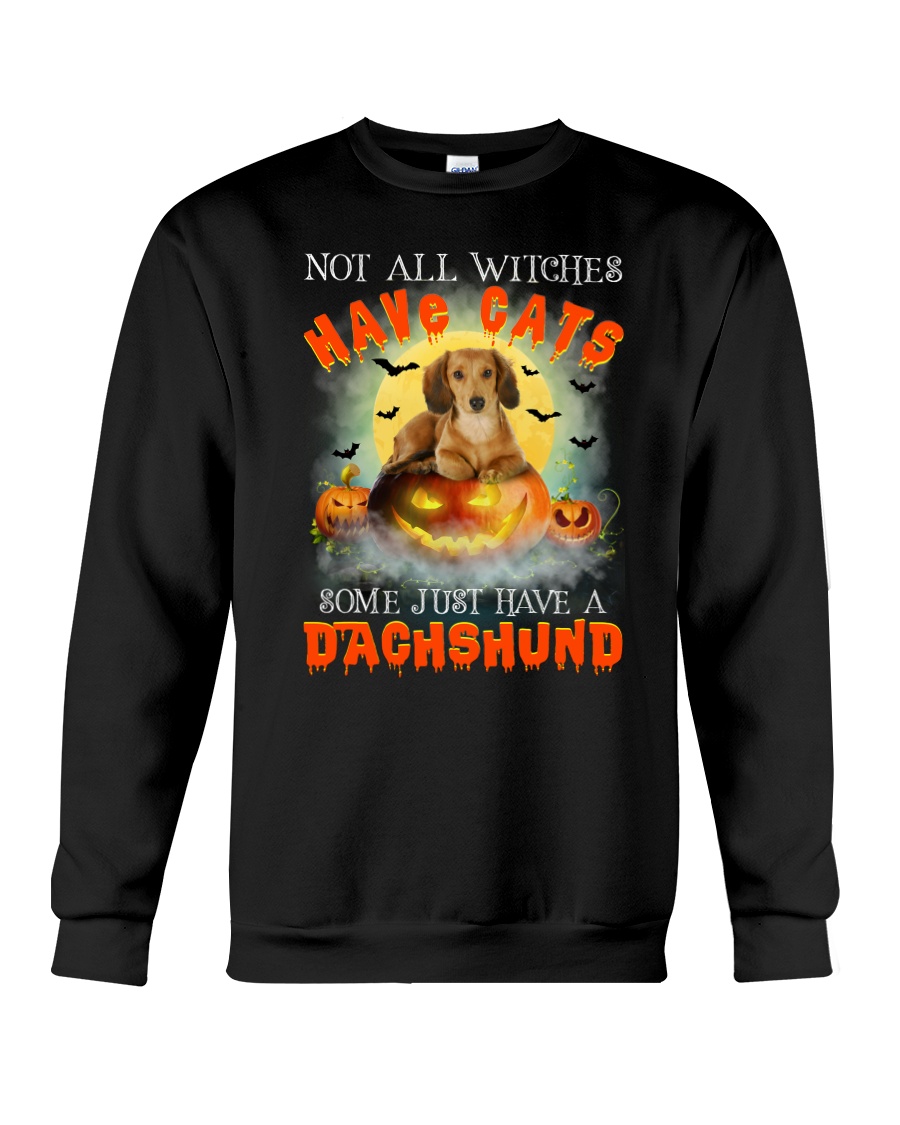 Dachshund And Halloween Crewneck Sweatshirt