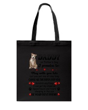 American Staffordshire Terrier on Fathers day Tote Bag thumbnail