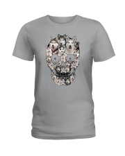 Siberian Husky Skull 1112 Ladies T-Shirt thumbnail