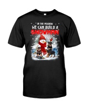 Rottweiler And Snowman Classic T-Shirt thumbnail
