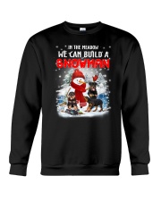 Rottweiler And Snowman Crewneck Sweatshirt front