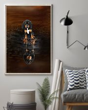 Black and Tan Coonhound Believe 11x17 Poster lifestyle-poster-1