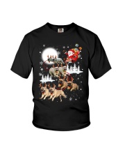 EROS - French Bulldogs Reindeers - 0611 - 74 Youth T-Shirt thumbnail