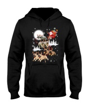 EROS - French Bulldogs Reindeers - 0611 - 74 Hooded Sweatshirt front