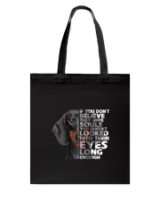 Dachshund and eyes Tote Bag thumbnail
