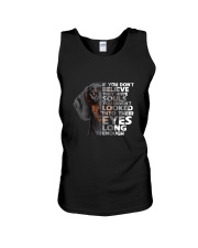 Dachshund and eyes Unisex Tank thumbnail