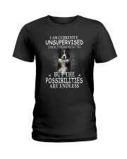 Border Collie Unsupervised 1503 Ladies T-Shirt thumbnail