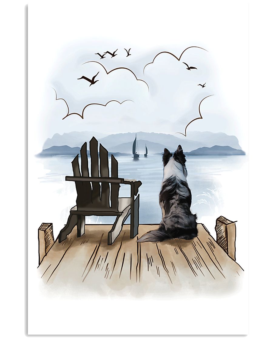 Border Collie Waiting 11x17 Poster