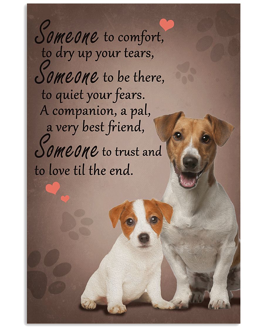 Jack-Russell-Terrier someone to comfort 11x17 Poster