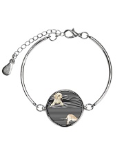 Labrador Retriever Striped Metallic Circle Bracelet thumbnail