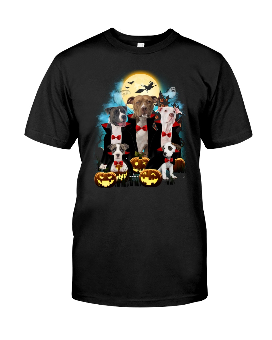 American Staffordshire Terrier Dracula Family 1708 Classic T-Shirt