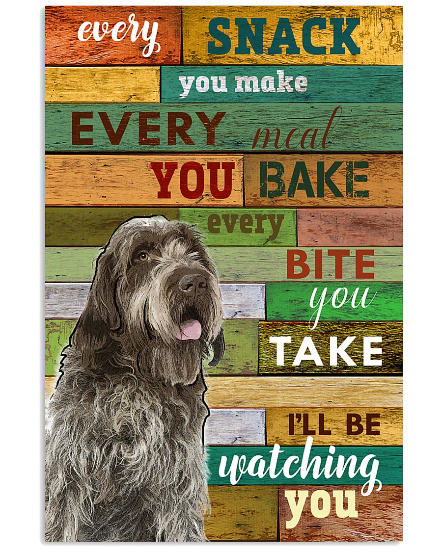 Wirehaired Pointing Griffon Watching Poster 1601 11x17 Poster