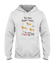 The More I Love My Dog Hooded Sweatshirt thumbnail