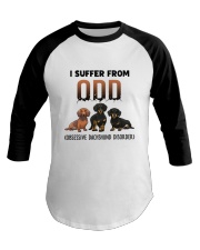 Dachshund ODD 2911 Baseball Tee front
