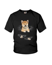 Shiba Inu Scratch Youth T-Shirt thumbnail
