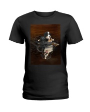 Bernese Mountain Dog Believe Ladies T-Shirt thumbnail