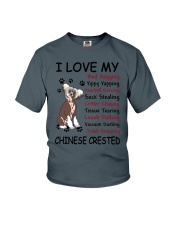 Chinese Crested Bed Hogging 3001 Youth T-Shirt thumbnail