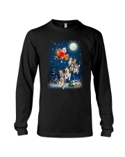 Dog And Santa Reindeer 0410 Long Sleeve Tee thumbnail