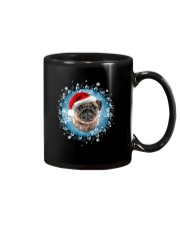 Pug and snow flower Mug thumbnail