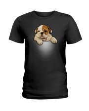 Bulldog Cute Ladies T-Shirt thumbnail
