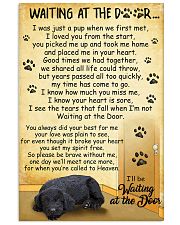 Standard Schnauzer Waiting at The Door 11x17 Poster front