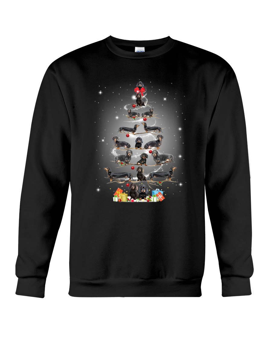 Dachshund Pine Tree 1909 Crewneck Sweatshirt