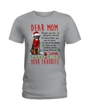 Rottweiler Mommy Christmas Ladies T-Shirt thumbnail