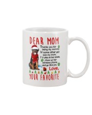 Rottweiler Mommy Christmas Mug front