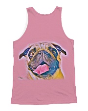 THEIA Pug Smile 1107 All-over Unisex Tank back