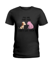 Dog Pig Dont Eat Them 1503 Ladies T-Shirt thumbnail