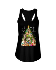 Bulldog Pine Tree Ladies Flowy Tank thumbnail