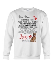Staffie mom 2409 Crewneck Sweatshirt thumbnail