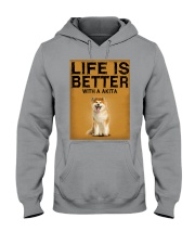 Akita life is better Hooded Sweatshirt thumbnail