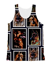 German Shepherd fractal 0511 All-over Unisex Tank front