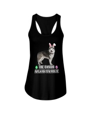 Alaskan Malamute Easter Ladies Flowy Tank thumbnail