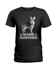 Alaskan Malamute Easter Ladies T-Shirt thumbnail
