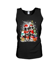 Border Collie Christmas Unisex Tank thumbnail
