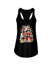 Border Collie Christmas Ladies Flowy Tank thumbnail