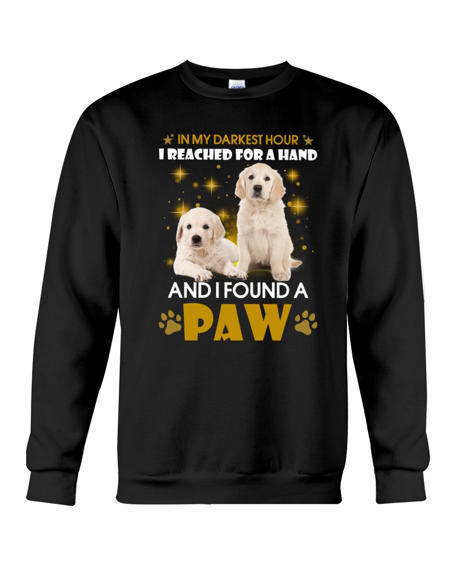 Golden Retriever paw Crewneck Sweatshirt